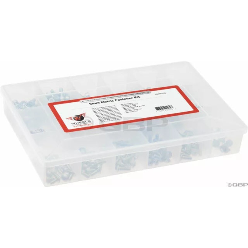 Wheels Manufacturing 5mm Fastener Kit -475 Pieces, 18 Different Parts, Three Bolt Styles in Lengths 8 to 30mm