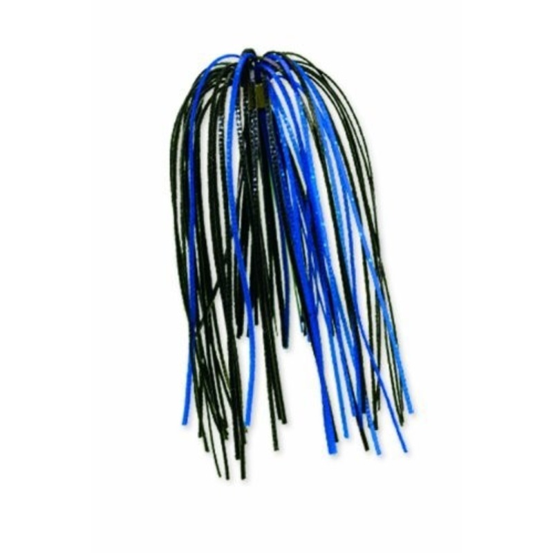 Strike King Diamond Dust and Hot Solid Skirts 3-Pack Black/Blue - Frsh Water Wire Baits