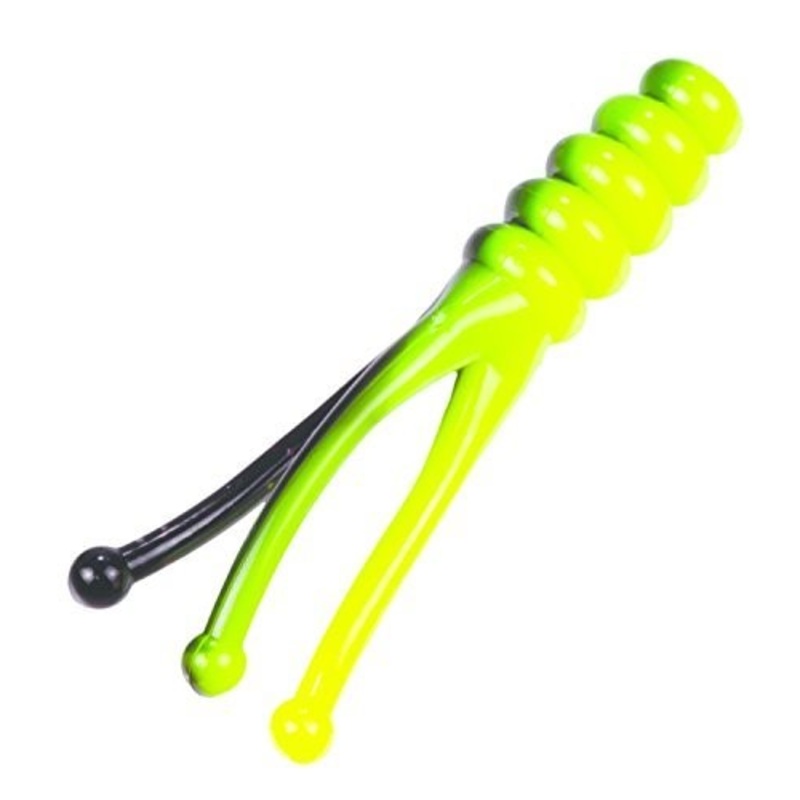 Strike King Mr. Crappie Joker Soft Bait, Black Chartreuse
