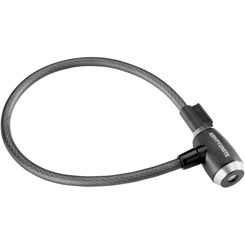 Kryptonite KryptoFlex 1265 Cable Lock - Keyed, 65cm x 12mm, Black