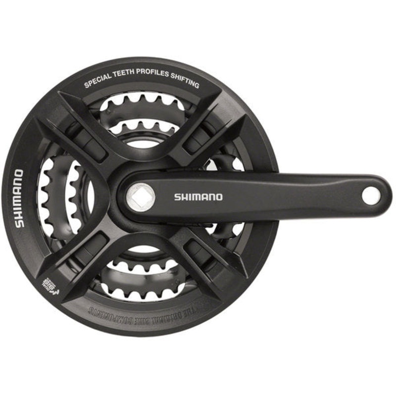 Shimano Altus M311 7-8Speed Square Crankset with Chainguard