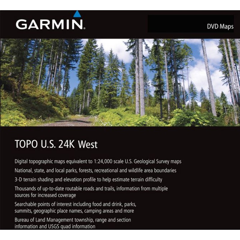 Garmin TOPO US 24K West DVD