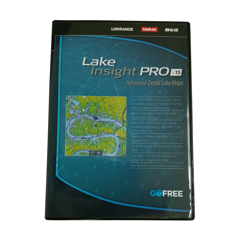 Lowrance Lake Insight PRO V15 Advanced-Detail Lake Maps