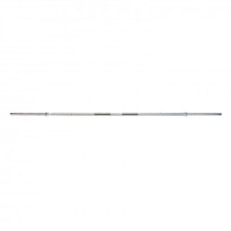 York 203cm Chrome Solid Knurled Bar