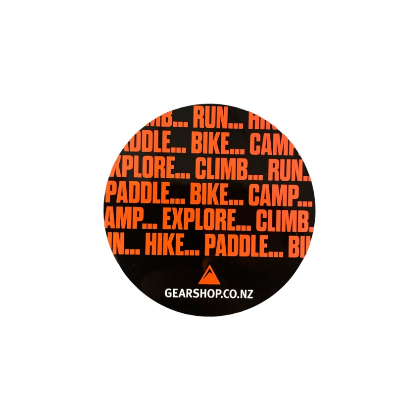 80mm Bike Hike Explore Sticker