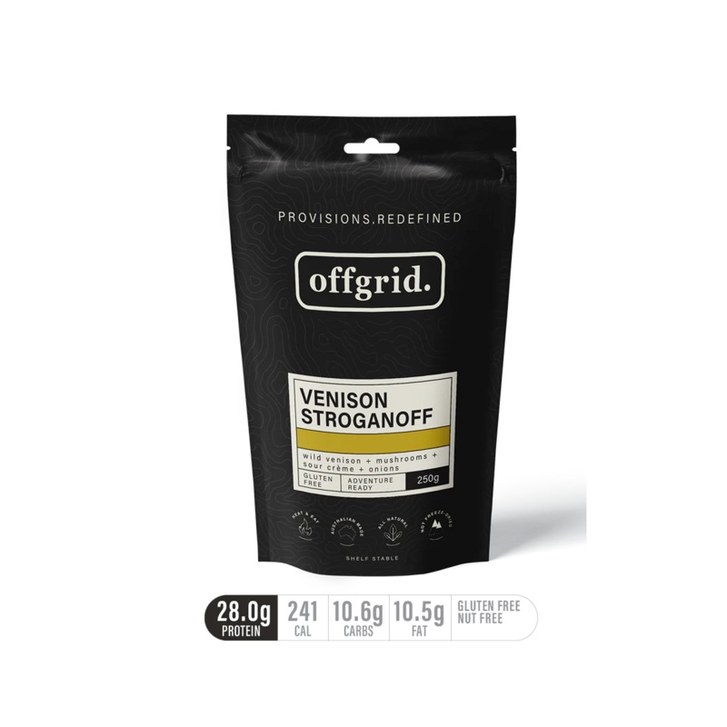Offgrid Heat & Eat Meal - Venison Stroganoff 250g