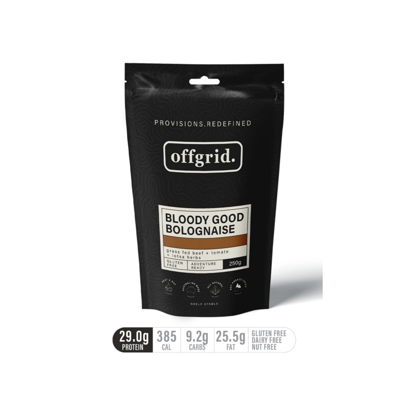Offgrid Heat & Eat Meal - Wagyu Bolognaise 250g