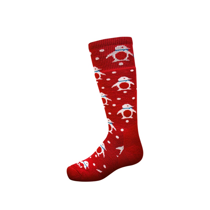 Point6 Merino Kids Penguins Medium OTC Ski/Snowboard Socks