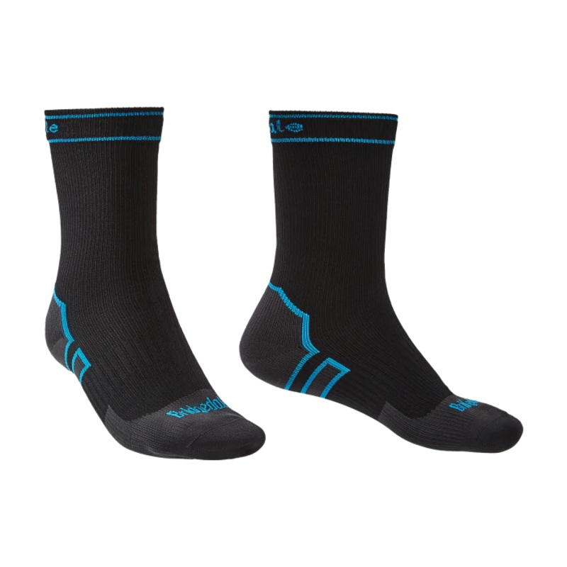 Bridgedale Storm Midweight Boot Length Socks, Black/Blue