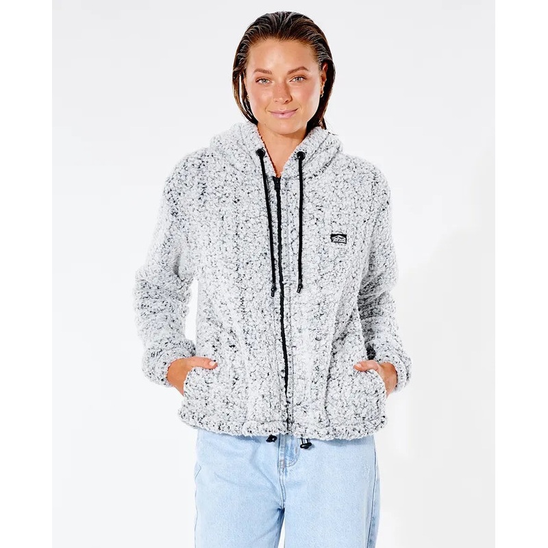 RIP CURL Women's Dark N Stormy Zip Thru Polar Fleece