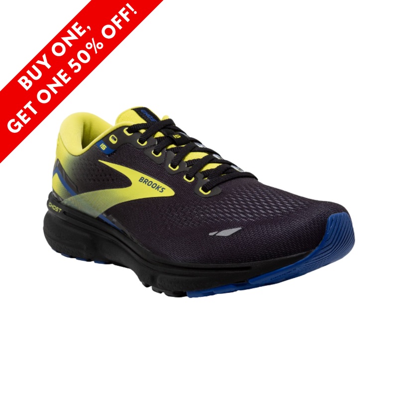 Men's Ghost 15  Black/Nightlife/Blue (D Width)