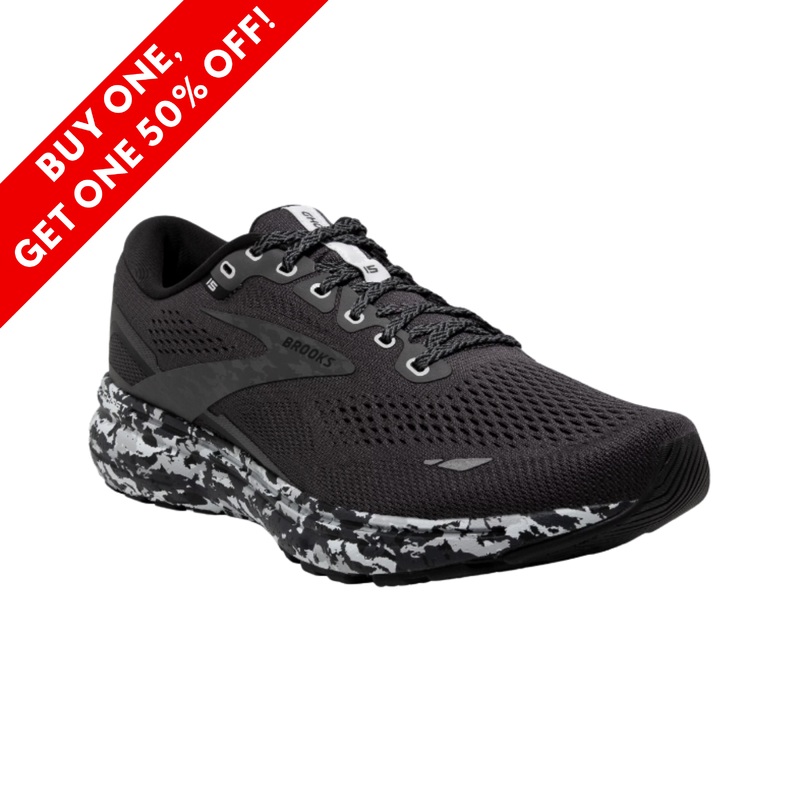 Men's Ghost 15  Ebony/Black/Oyster D Width