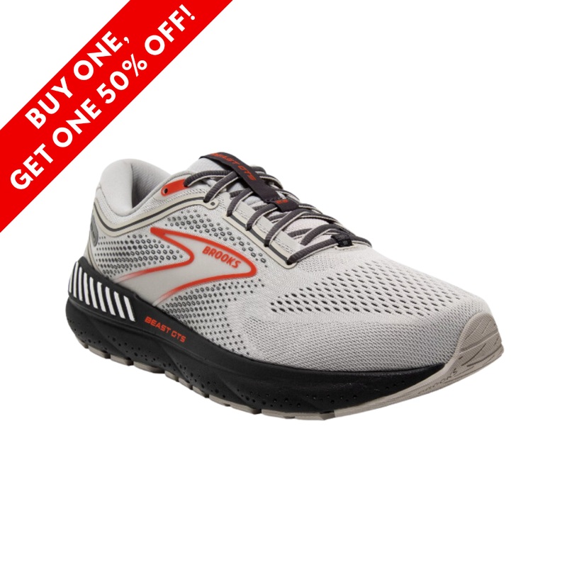 Mens Beast GTS 23  Grey/Scarlet/Ebony (2E Width)