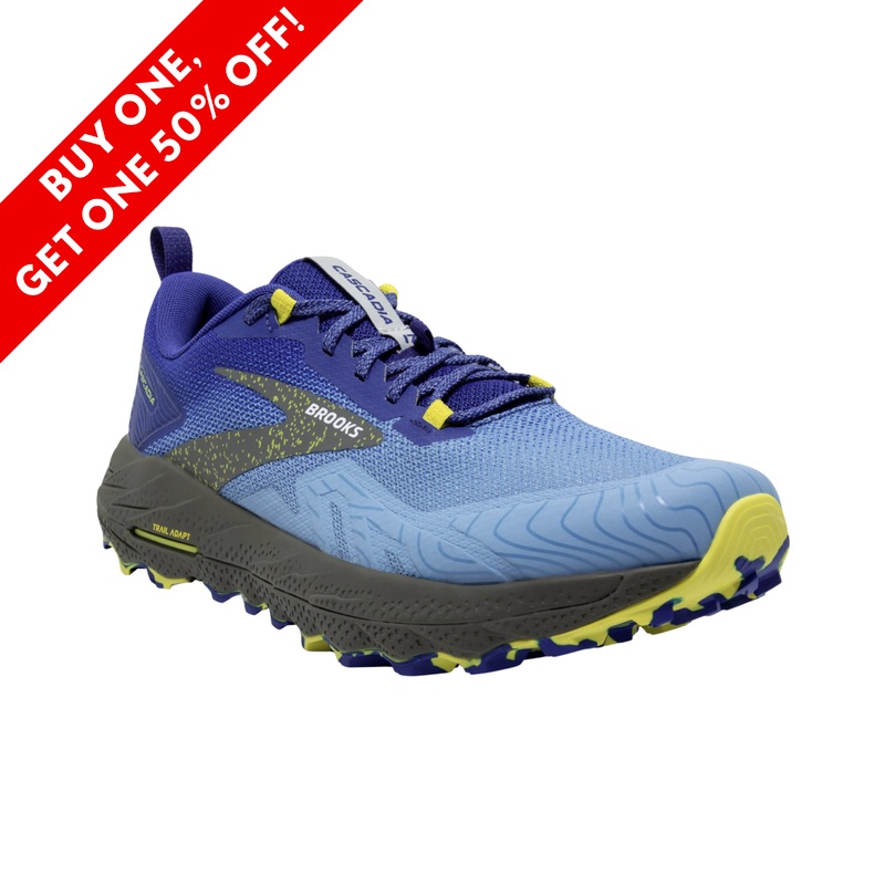 Mens Cascadia 17  Blue/Surf the Web/Sulphur (D Width)