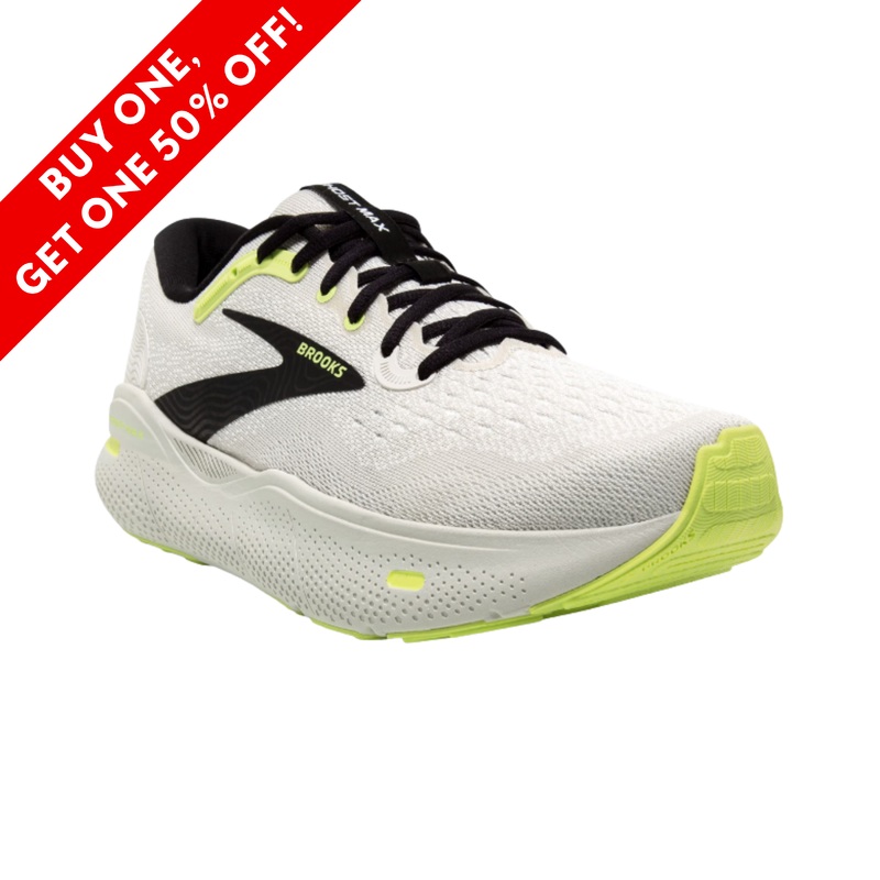 Mens Ghost Max  Grey/Black/Green (D Width)