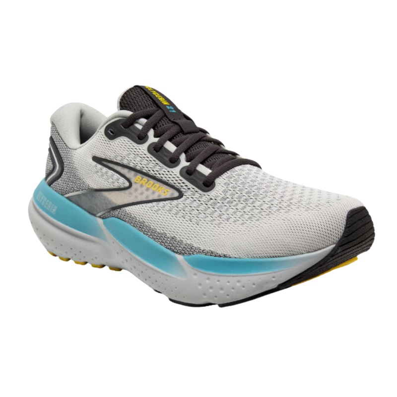 Mens Glycerin 21  Coconut/Forged Iron/Yellow (2E Width)