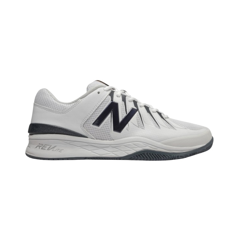 Men's Court 1006 - White with Navy (D Width)