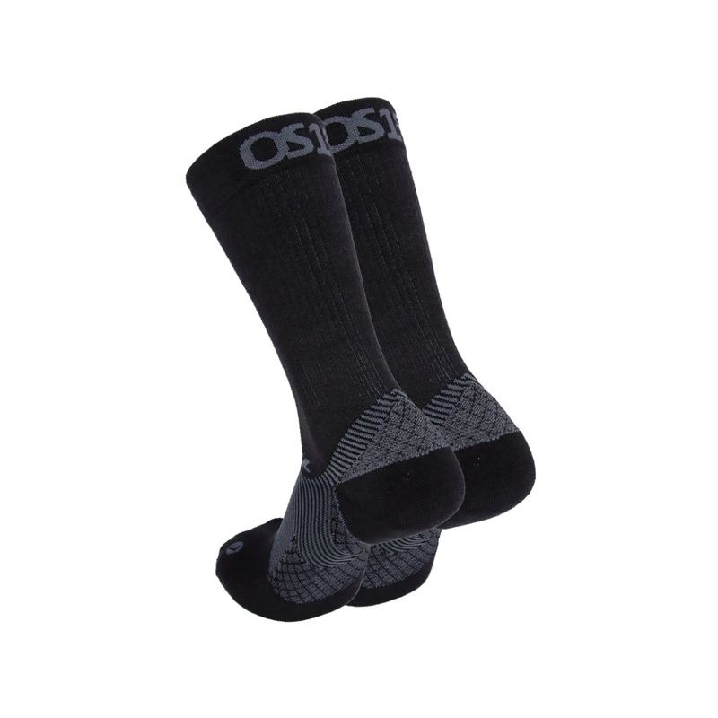 Unisex FS4 Plantar Fasciitis Merino Wool (Crew) - Black