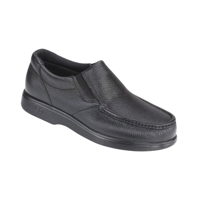 Men's Side Gore Slip-On Loafer - Black (Regular Width)