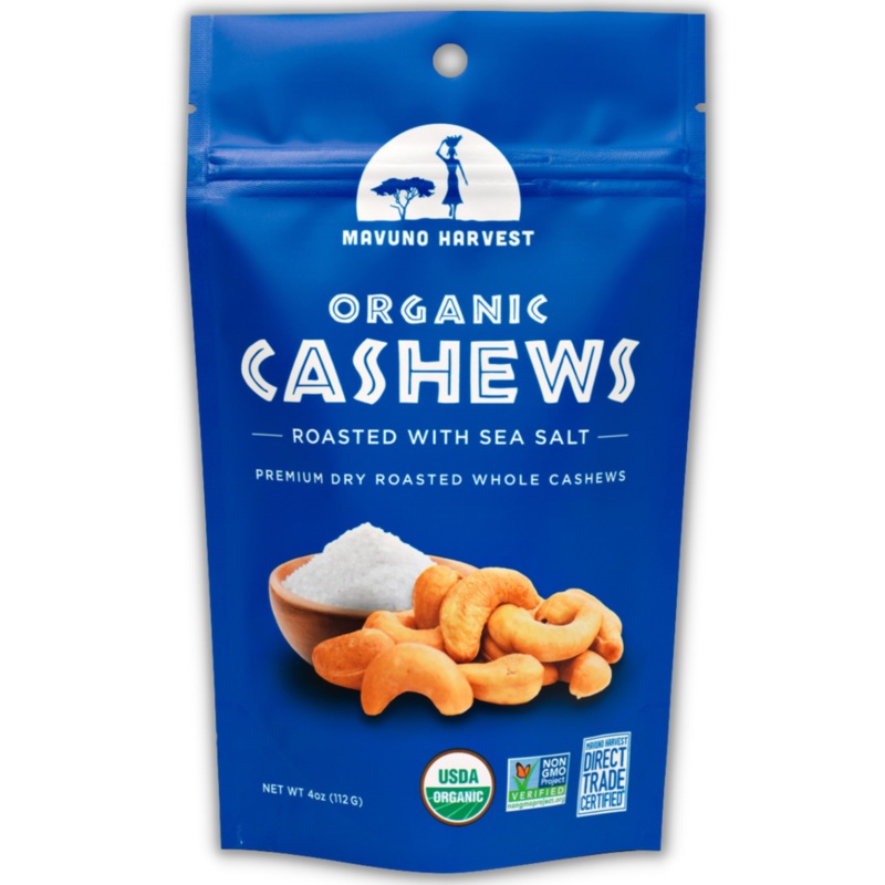 Organic Roasted Cashews with Sea Salt