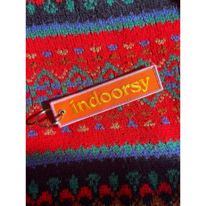 Alex Luciano - Indoorsy Embroidered Patch Keychain