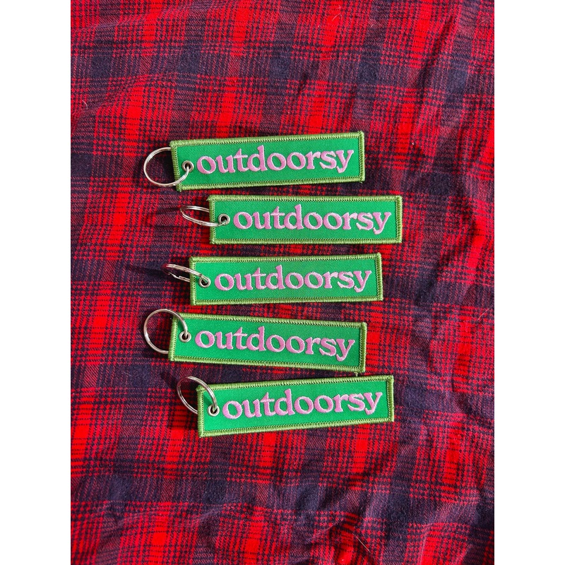 Alex Luciano - Outdoorsy Embroidered Patch Keychain