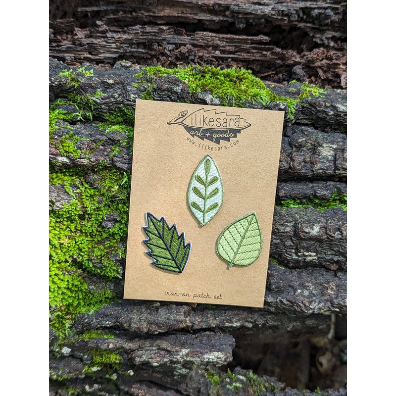 ilikesara | art + goods - Patch | leaf 3 pack