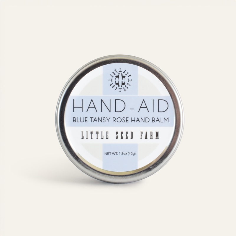 Little Seed Farm - Blue Tansy Rose Hand Aid