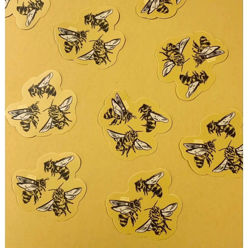 Solstice Handmade - Bees Sticker