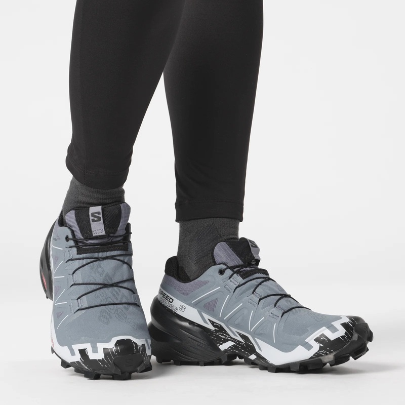 Salomon Speedcross 6 GTX Shoes (Women's) Flint Stone/Black/Heather