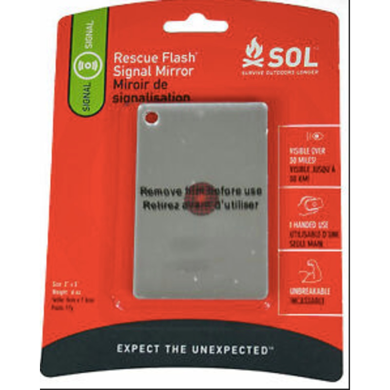 SOL Rescue Flash Signal Mirror