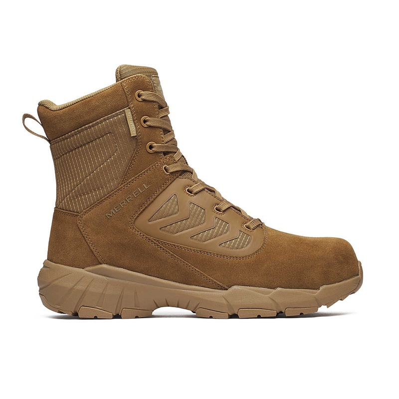 Merrell Men's Fullbench 8" Tactical Zip Waterproof Carbon Fiber Boot
