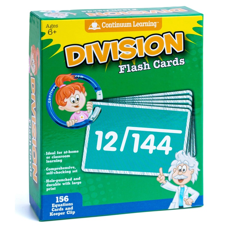 Continuum Learning Division Flash Cards