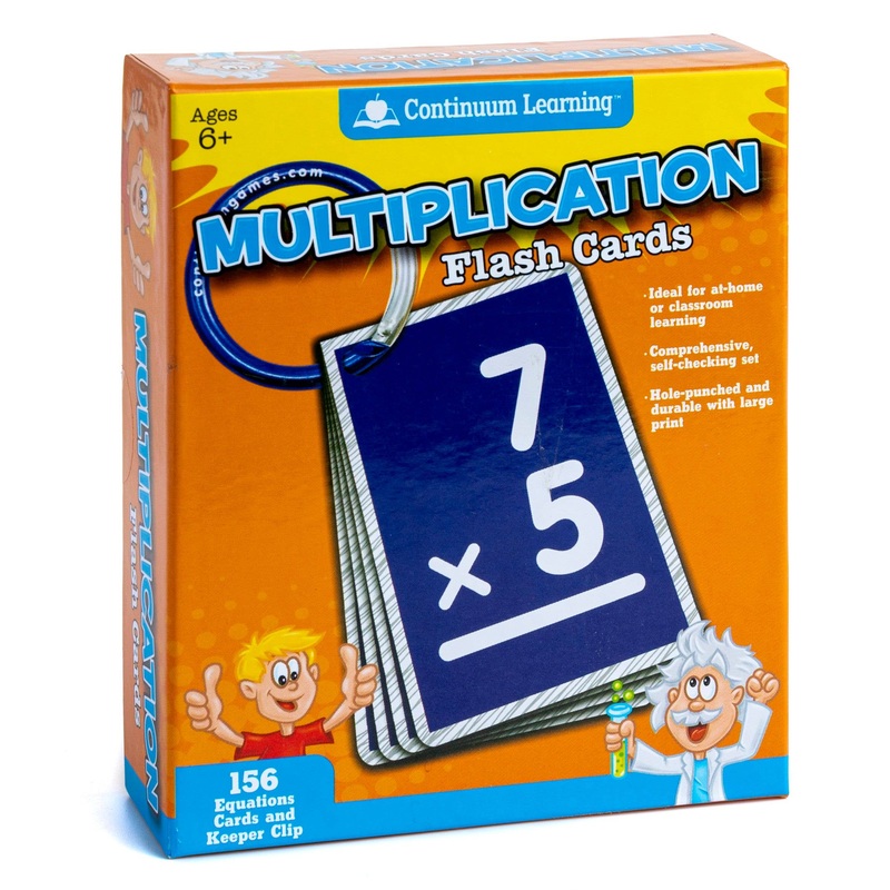 Continuum Learning Multiplication Flash Cards