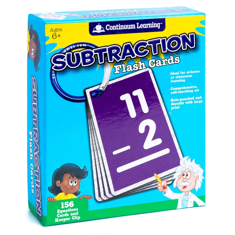 Continuum Learning Subtraction Flash Cards