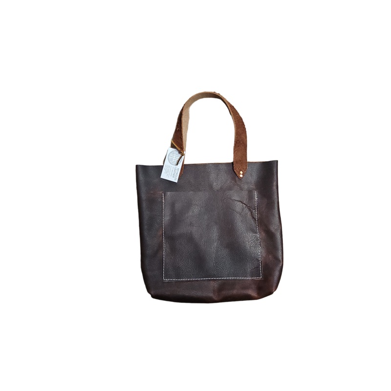 Reynolds Leather Brown Suede Thick Strap Purse