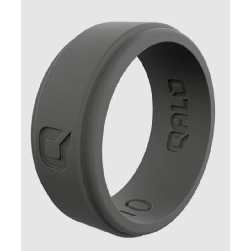 Men's Step Edge Silicone Ring Charcoal