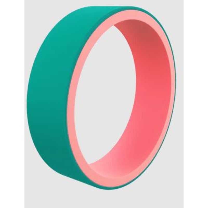 Women's Switch Reversible Silicon Ring Emerald and Coral