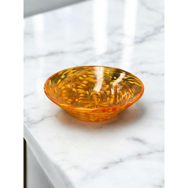 Orange Glass Bowl